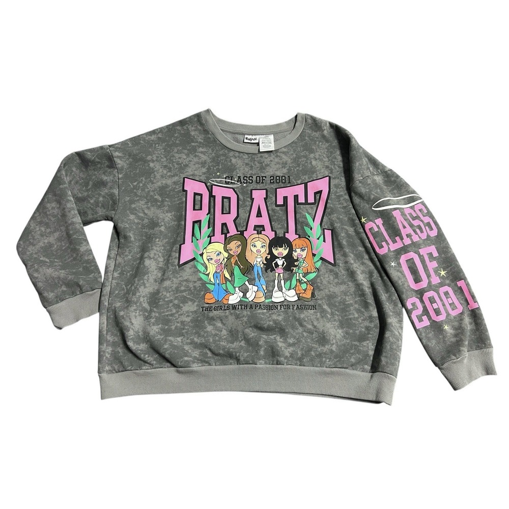 Bratz Sweatshirt Womens 3XL‎ Class of 2001 Crewneck Pullover Graphic Y2K 2000s